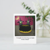 面白いハロウィーンユーモアのはがき ポストカード (スタンド正面)