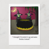 面白いハロウィーンユーモアのはがき ポストカード (正面)