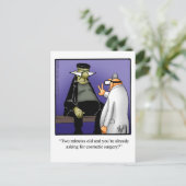 面白いハロウィーンユーモアのはがき ポストカード (スタンド正面)