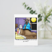 面白いハロウィーンユーモアのはがき ポストカード (スタンド正面)