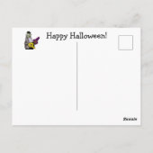 面白いハロウィーンユーモアのはがき ポストカード (裏面)
