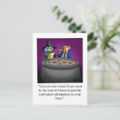 面白いハロウィーンユーモアのはがき ポストカード (スタンド正面)