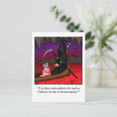 面白いハロウィーンユーモアのはがき ポストカード (スタンド正面)