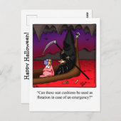 面白いハロウィーンユーモアのはがき ポストカード (正面/裏面)
