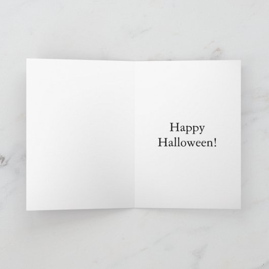 面白いハロウィーンユーモアのグリーティングカード カード (内部)