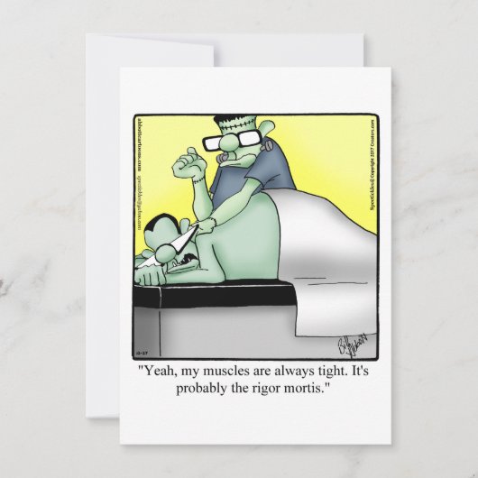 面白いハロウィーンユーモアのグリーティングカード シーズンカード (正面)