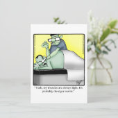 面白いハロウィーンユーモアのグリーティングカード シーズンカード (スタンド正面)