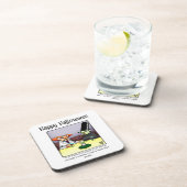 面白いハロウィーンユーモアのコースター コースター (右側)