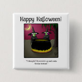 面白いハロウィーンユーモアのボタンギフト/好意 缶バッジ (正面)