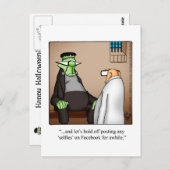 面白いハロウィーンユーモアのポストカード「斑点」 ポストカード (正面/裏面)