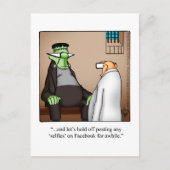 面白いハロウィーンユーモアのポストカード「斑点」 ポストカード (正面)