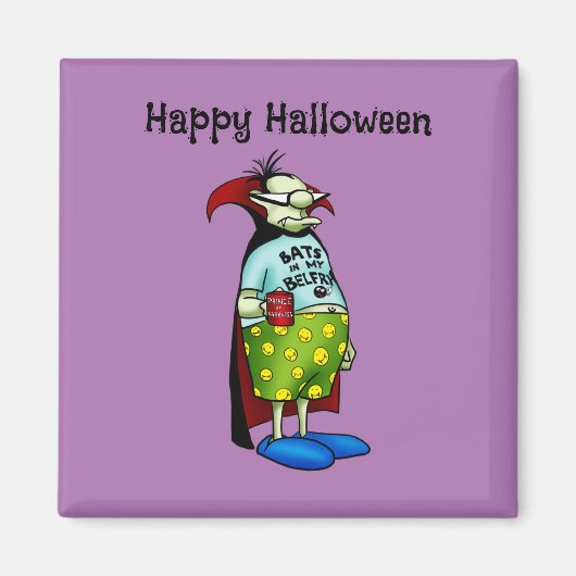 面白いハロウィーンユーモアのマグネットの好意 マグネット (正面)