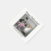 面白いハロウィーンユーモアカクテルナプキン スタンダードカクテルナプキン (角)