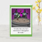 面白いハロウィーンユーモアカード斑点 カード (黄色い花)