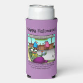 面白いハロウィーンユーモアクーラーボックスギフト スリム缶クーラー (Seltzer正面)