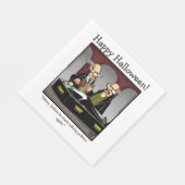 面白いハロウィーンユーモアランチョンナプキンズ スタンダードランチョンナプキン (角)