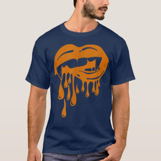面白いハロウィーンリップパーティートリックまたはトリートカボチャ Tシャツ