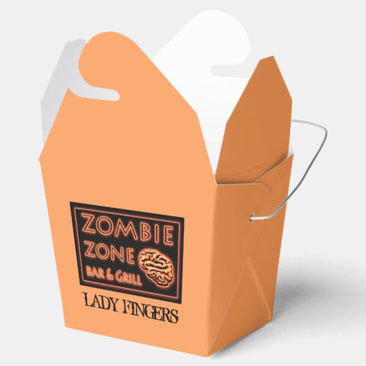面白いハロウィーンレディーフィンガーゾンビフードテイクアウト フェイバーボックス (オープン)
