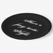 面白いハロウィーンヴァンパイア紙プレート ペーパープレート (アングル)