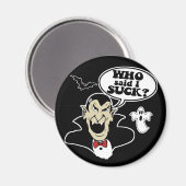 面白いハロウィーンヴァンパイア マグネット (正面/裏面)