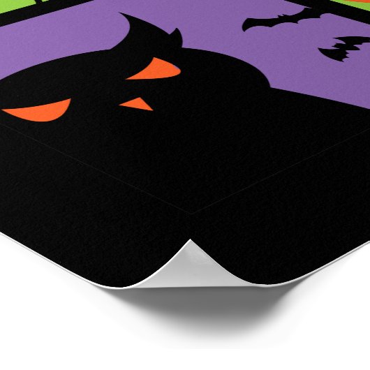 面白いハロウィーン今年の最も素晴らしい時間 ポスター (角)