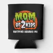 面白いハロウィーン何も怖い2人の子供の母 缶クーラー (正面)