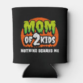 面白いハロウィーン何も怖い2人の子供の母 缶クーラー (裏面)