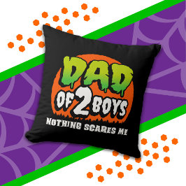 面白いハロウィーン何も怖い2男の子のパパ クッション