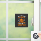 面白いハロウィーン吸血鬼パンプキン ウィンドウサイン (ホーム)