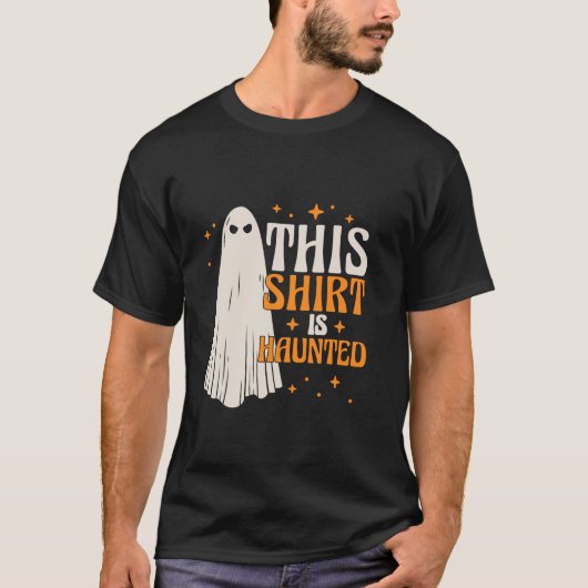 面白いハロウィーン幽霊キッズTシャツ Tシャツ (正面)