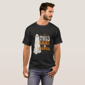 面白いハロウィーン幽霊キッズTシャツ Tシャツ (正面フル)
