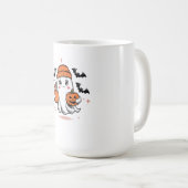 面白いハロウィーン幽霊ブージェ幽霊forハロウィーン コーヒーマグカップ (正面右)