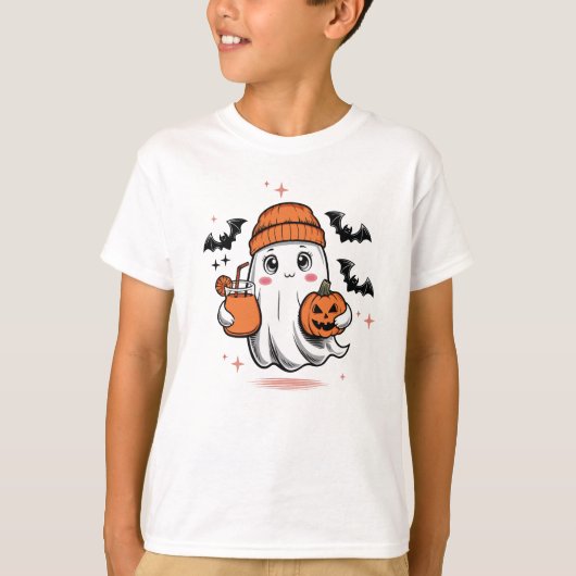 面白いハロウィーン幽霊ブージェ幽霊forハロウィーン tシャツ (正面)