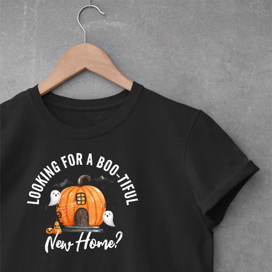 面白いハロウィーン新しいホーム実在エステートエージェント Tシャツ