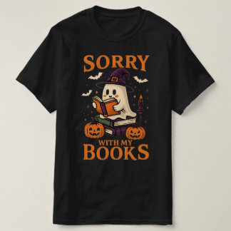 面白いハロウィーン本Tシャツ Tシャツ