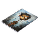 面白いハロウィーン漫画の不気味なモンスター ノートブック (左側)