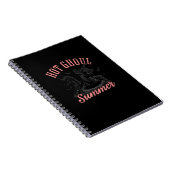 面白いハロウィーン熱いグール夏の夏の夏の間 ノートブック (右側)