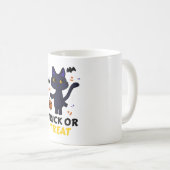 面白いハロウィーン猫の衣装ハロウィンプレゼント コーヒーマグカップ (正面右)