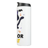 面白いハロウィーン猫の衣装ハロウィンプレゼント タンブラー (回転右)