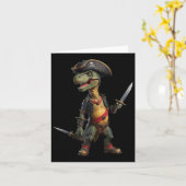 面白いハロウィーン男の子たち男性よちよち歩き恐竜Tr カード (黄色い花)