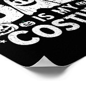面白いハロウィーン疲れたパパは私の衣装マッチ ポスター (角)