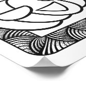 面白いハロウィーン笑顔パンプキンカラーリングページ ポスター (角)