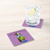 面白いハロウィーン紙コースター スクエアペーパーコースター (インサイチュ)