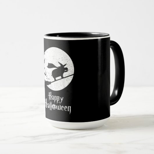 面白いハロウィーン衣装ウィッチヒッポラバーギフト マグカップ (正面右)