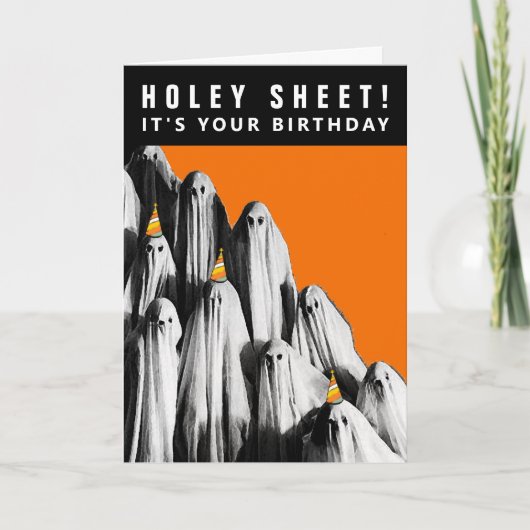 面白いハロウィーン誕生日カード カード (正面)