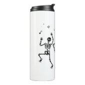 面白いハロウィーン踊りスケルトンハッピーハローウィン タンブラー (回転左)