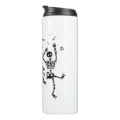 面白いハロウィーン踊りスケルトンハッピーハローウィン タンブラー (回転右)