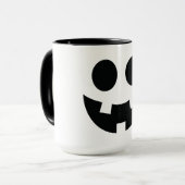 面白いハロウィーン顔バンキンスマイル マグカップ (正面左)