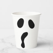 面白いハロウィーン顔幽霊怖いブーパーティー 紙コップ (正面)