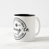 面白いハロウィーン魔女が2トーンのコーヒーマグを醸造 ツートーンマグカップ (正面右)